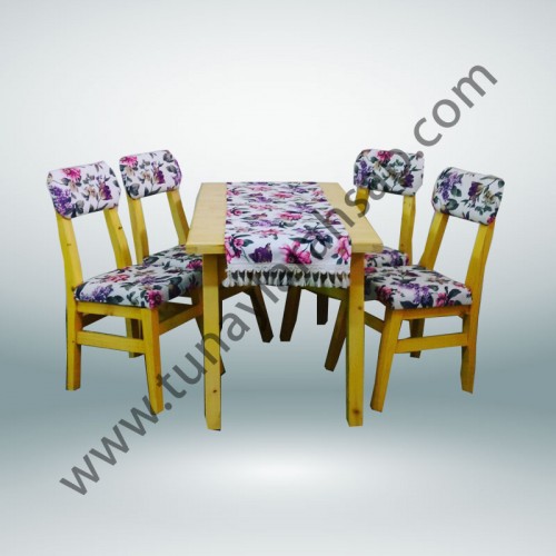 mss0024 Ela Ahşap Masa Sandalye